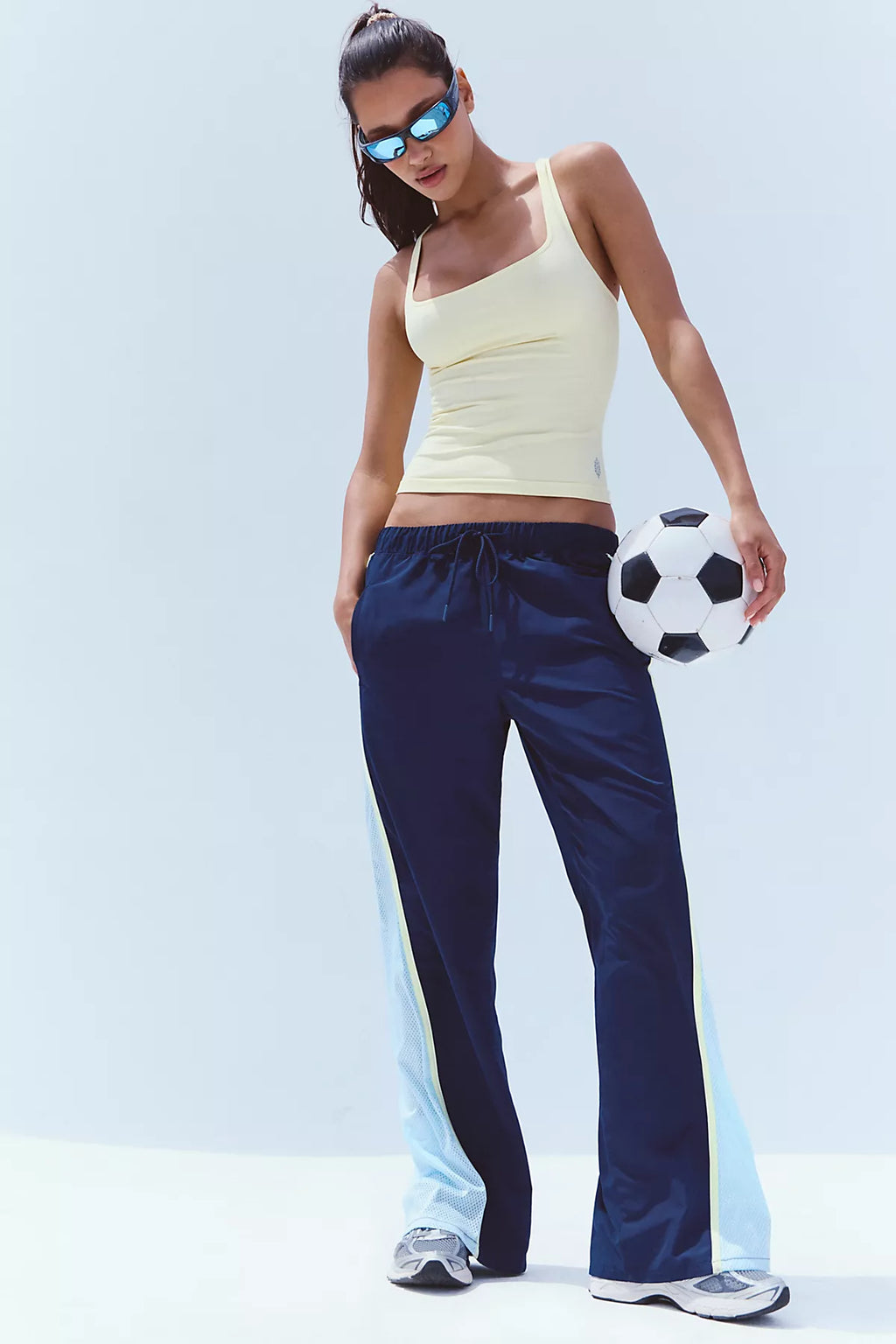 Retro Rider Mesh-Paneled Pants