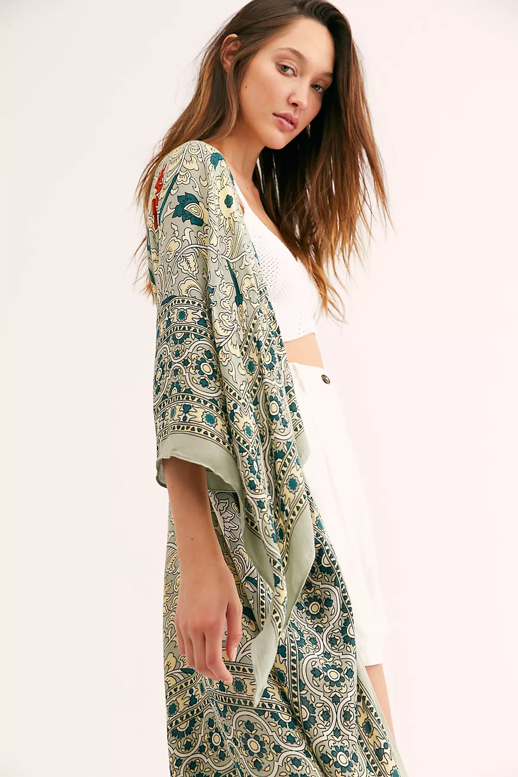 Magic Dance Border Print Duster