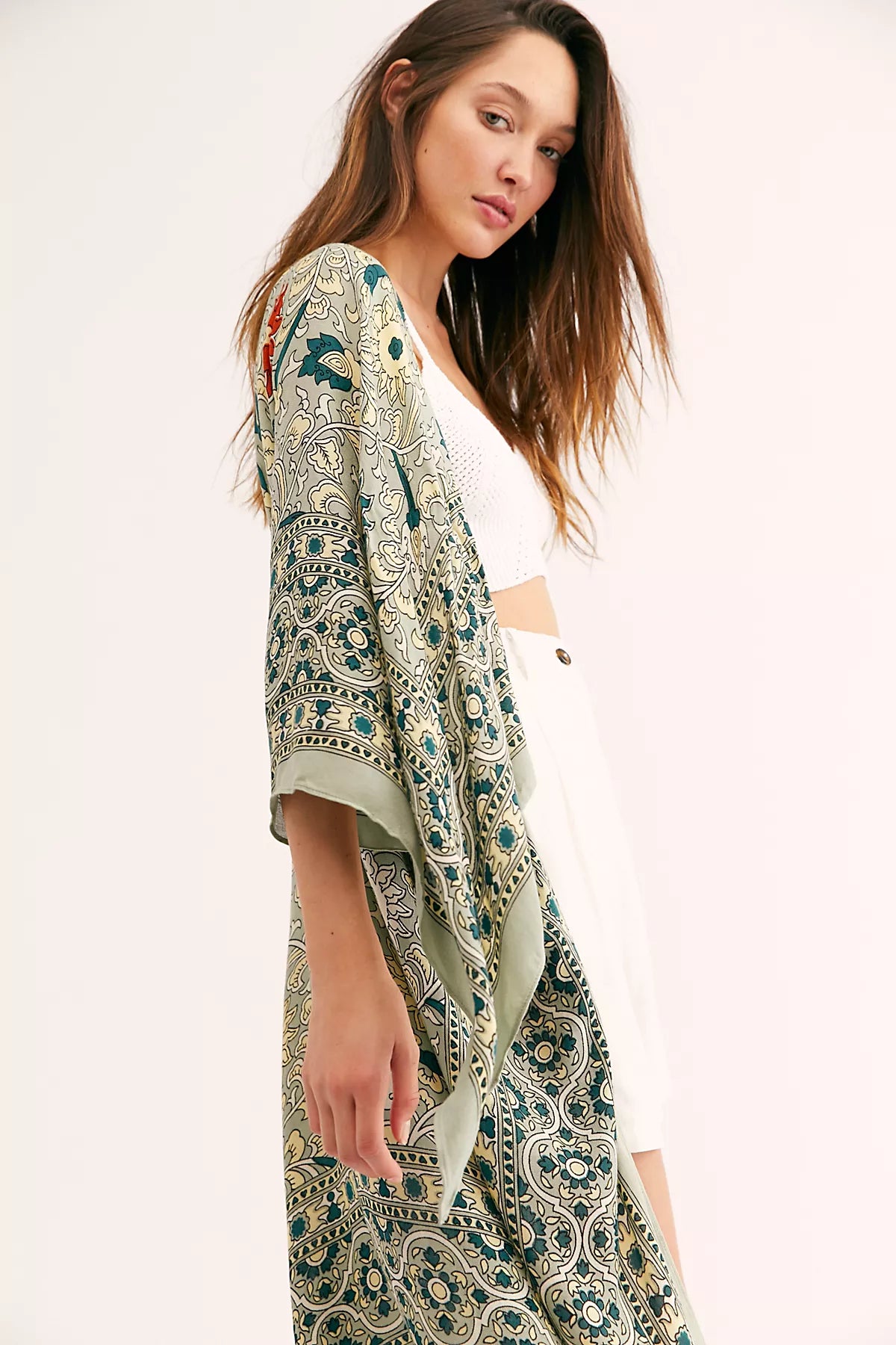 Magic Dance Border Print Duster