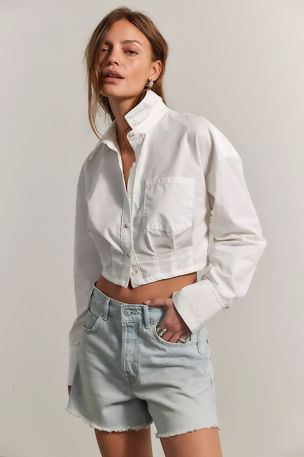We The Free Remi Reworked Button Down Top