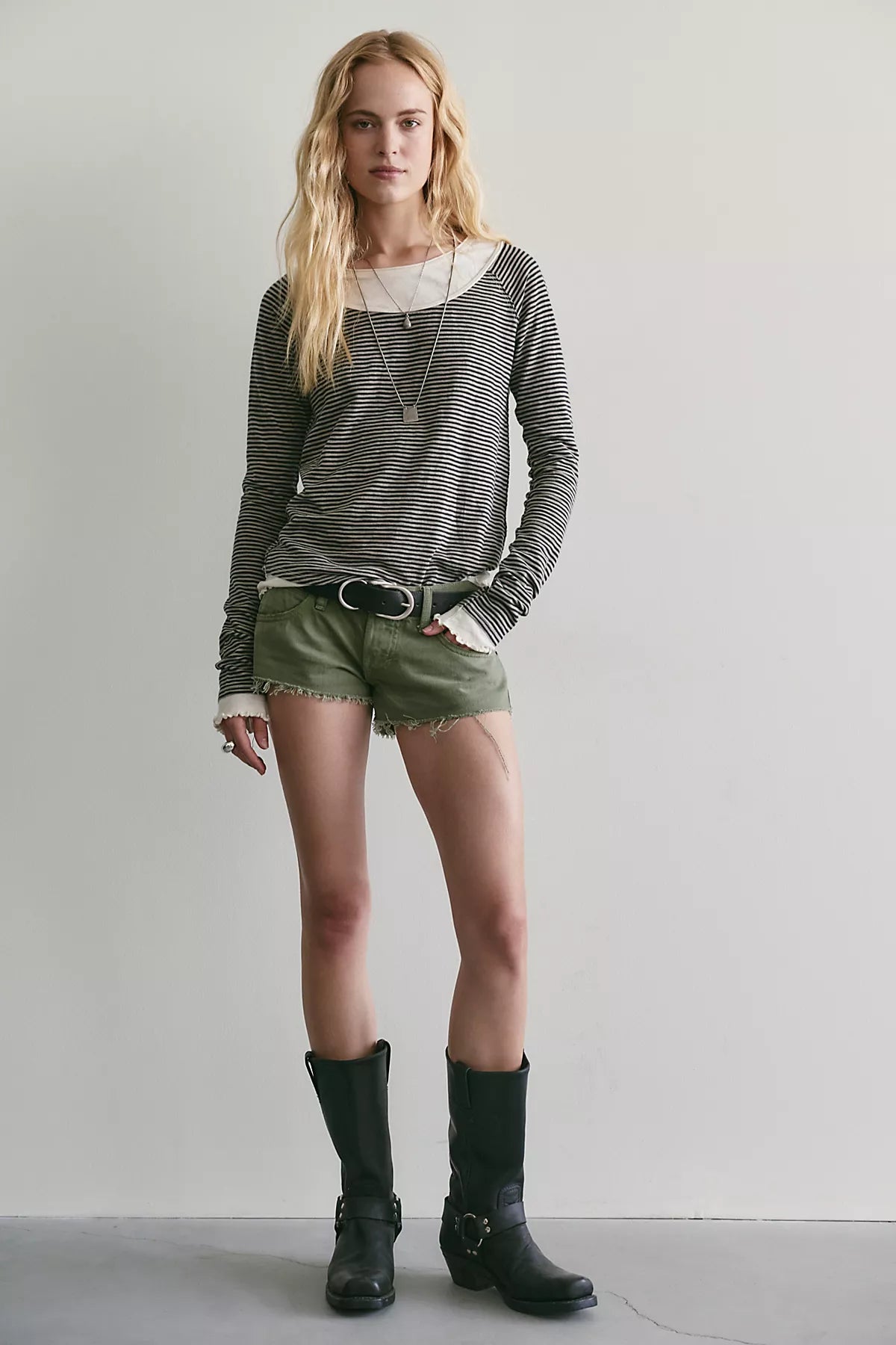 We The Free Two's A Charm Stripe Long Sleeve Top
