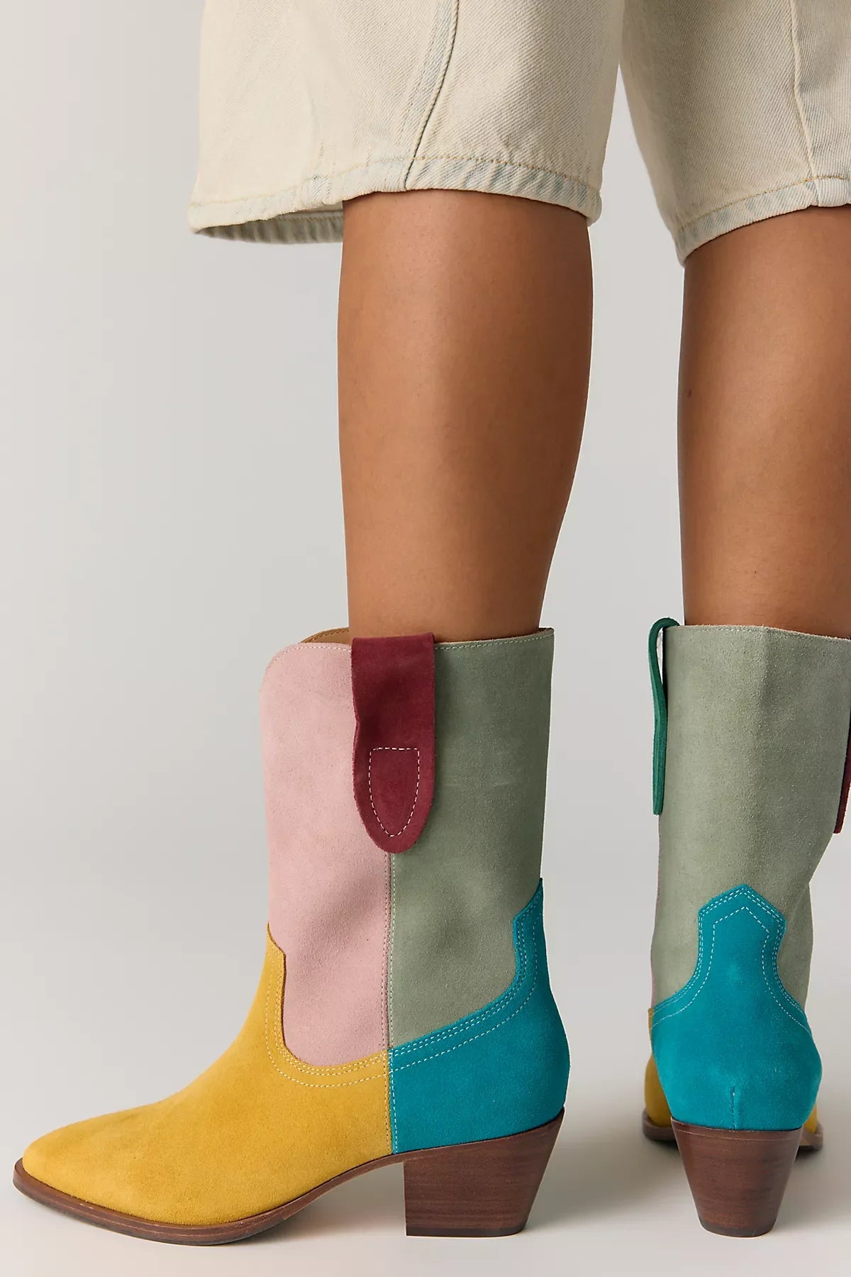 Roberta Colorblock Western Boots