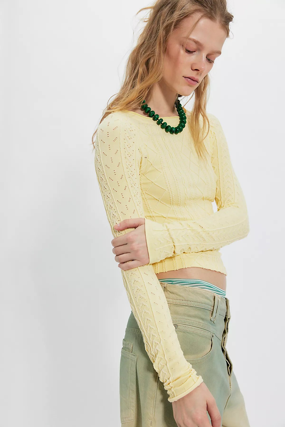 So Soft Seamless Modal Cable Long Sleeve