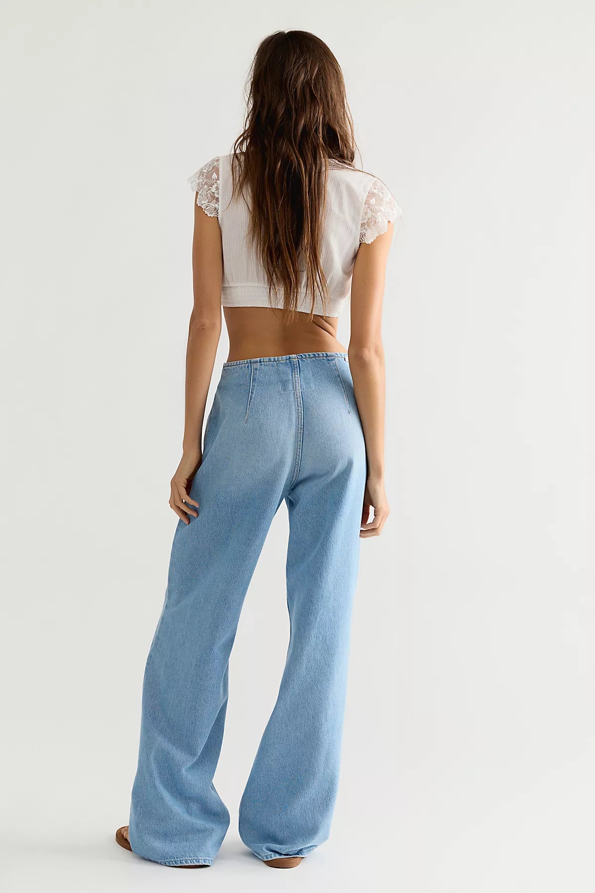 Snacks! by MOTHER The Laced Up Smoothie Sneak Jeans