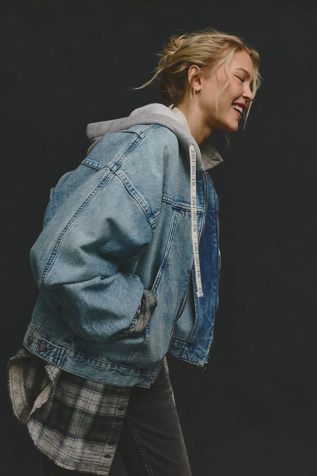 We The Free Iggy Hooded Denim Jacket