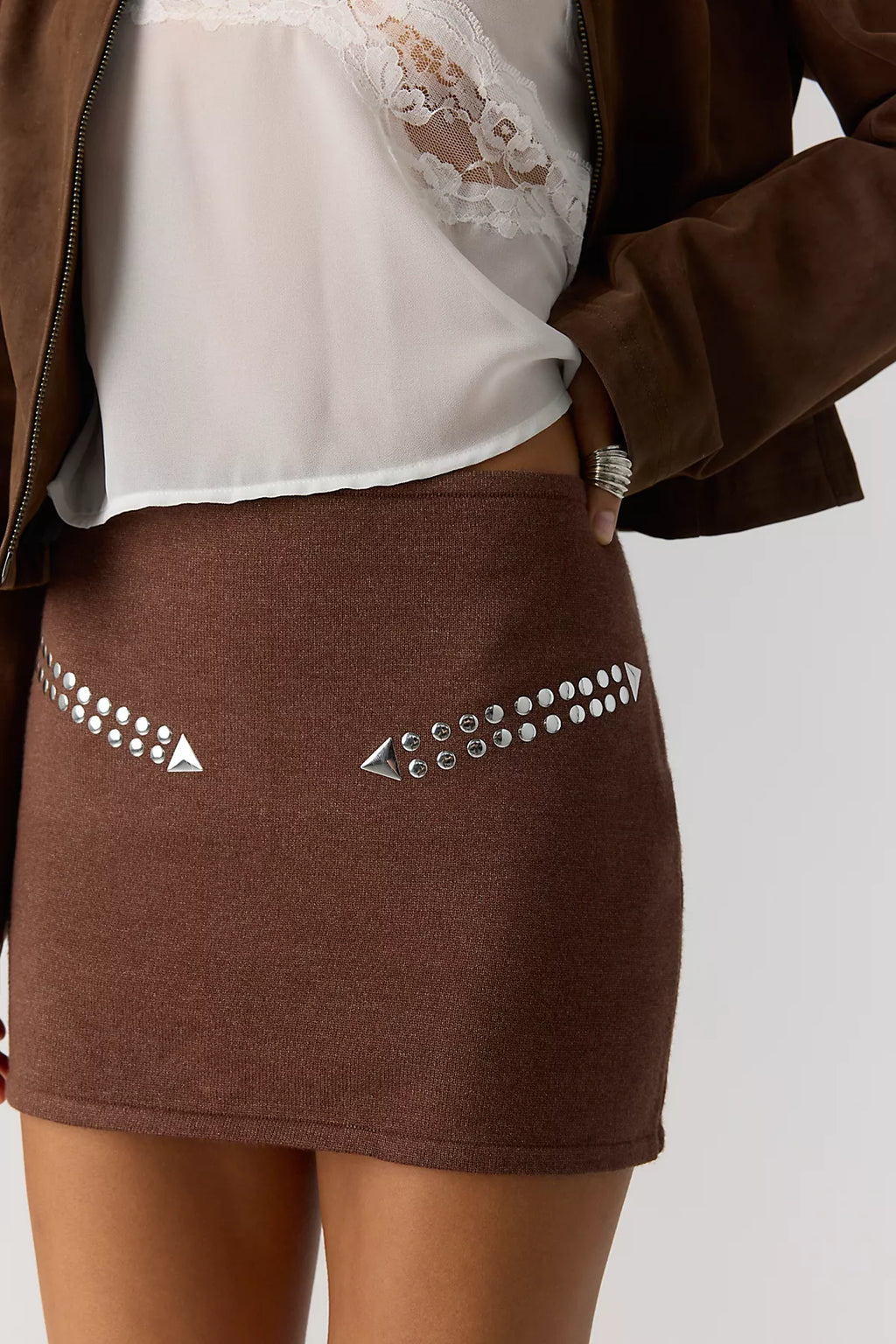 Understated Leather Moonshine Skirt