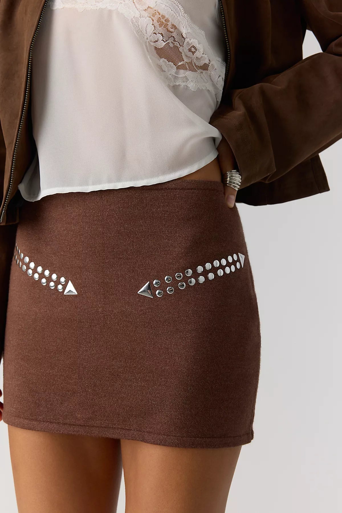 Understated Leather Moonshine Skirt