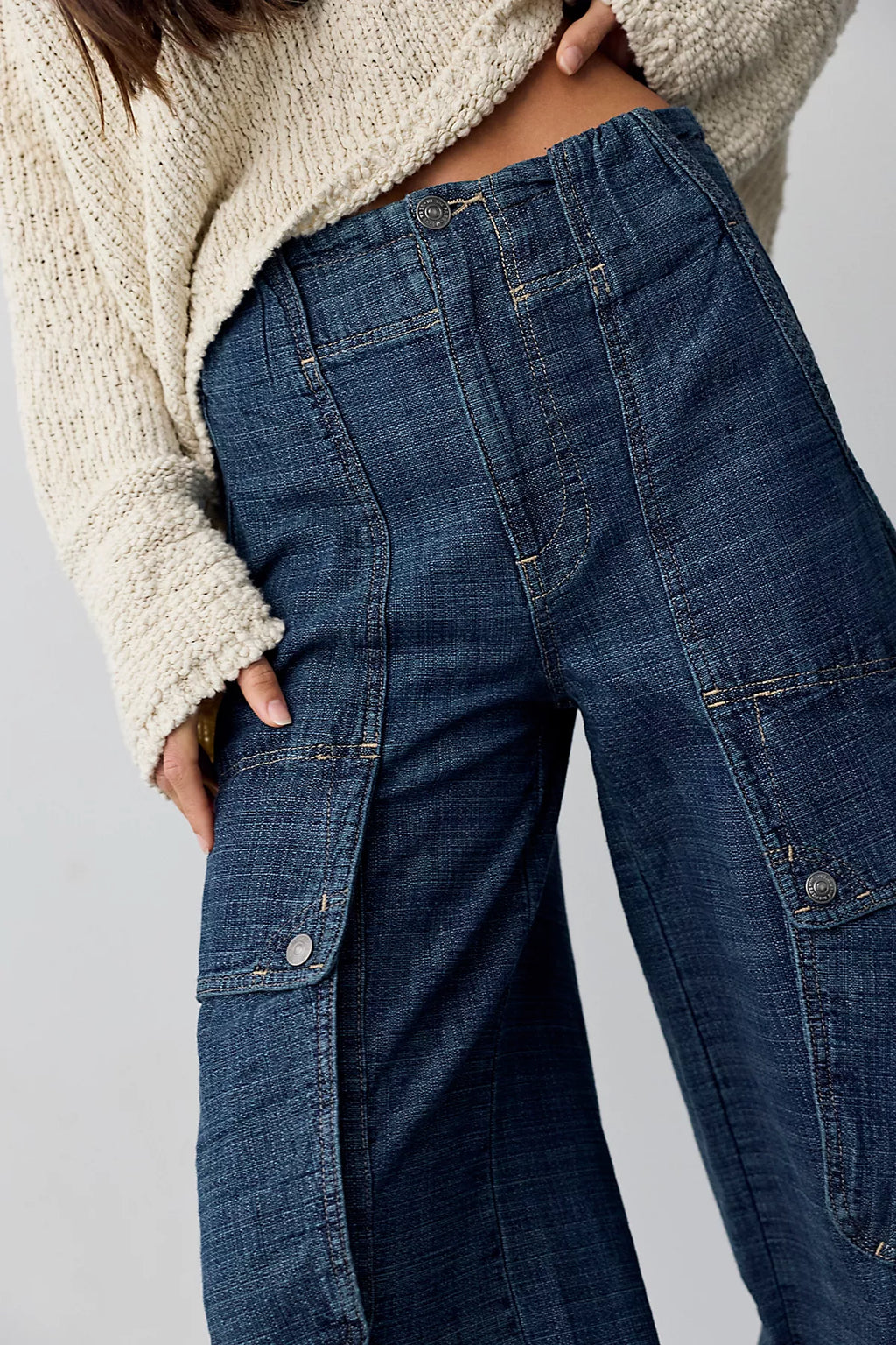 We The Free Brentwood Textured Cargo Jeans