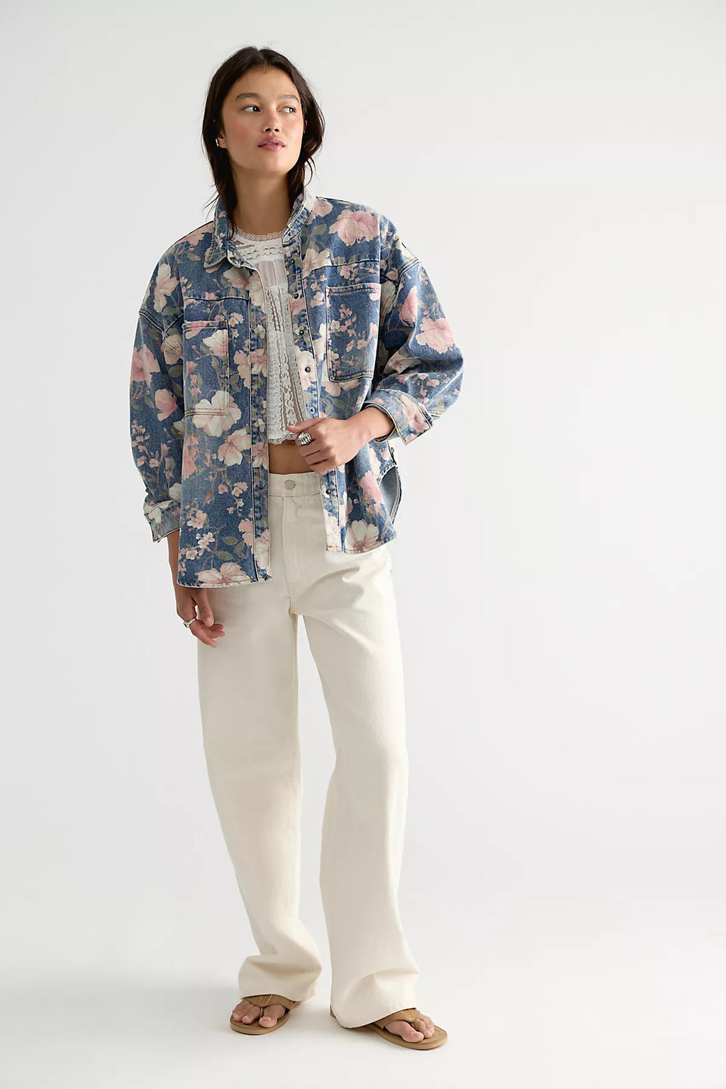 OneTeaspoon Lovelorn Bloom Daria Button Down Shirt