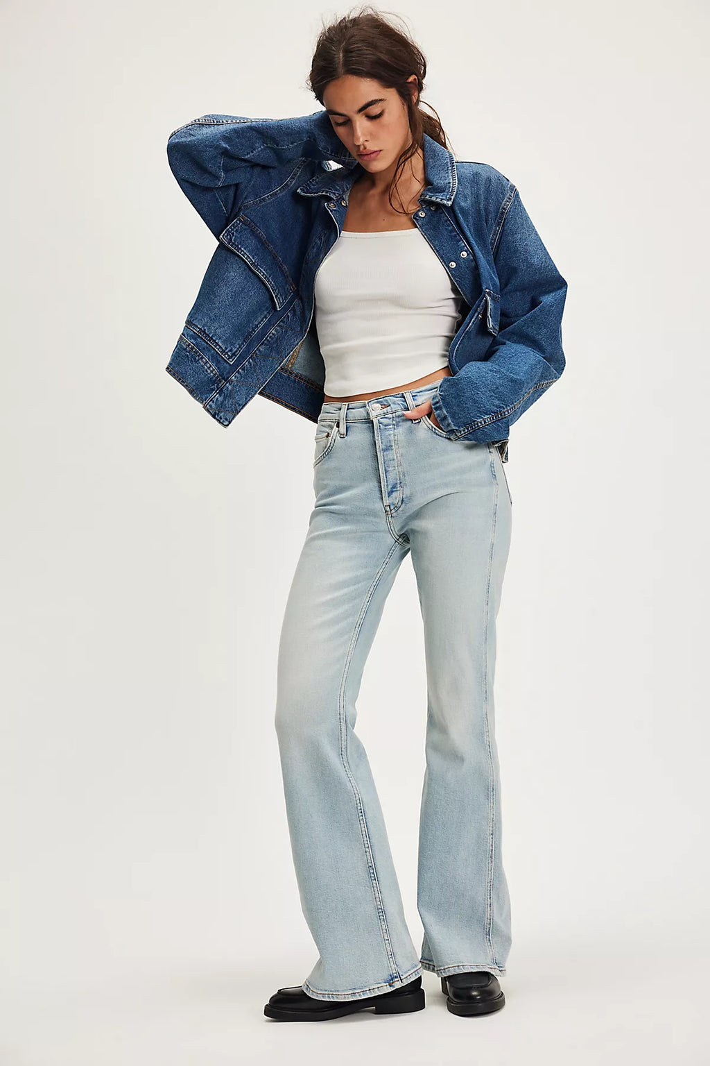 RE/DONE The Riding Flare Jeans