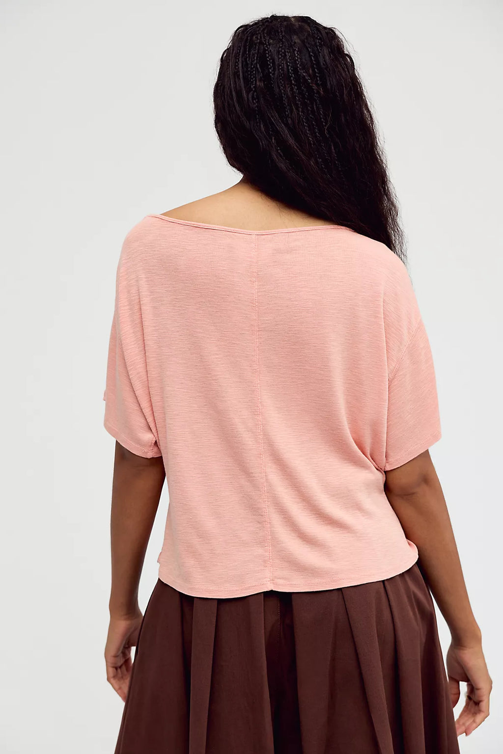 We The Free Tinsley Waterfall Cowl-Neck Top
