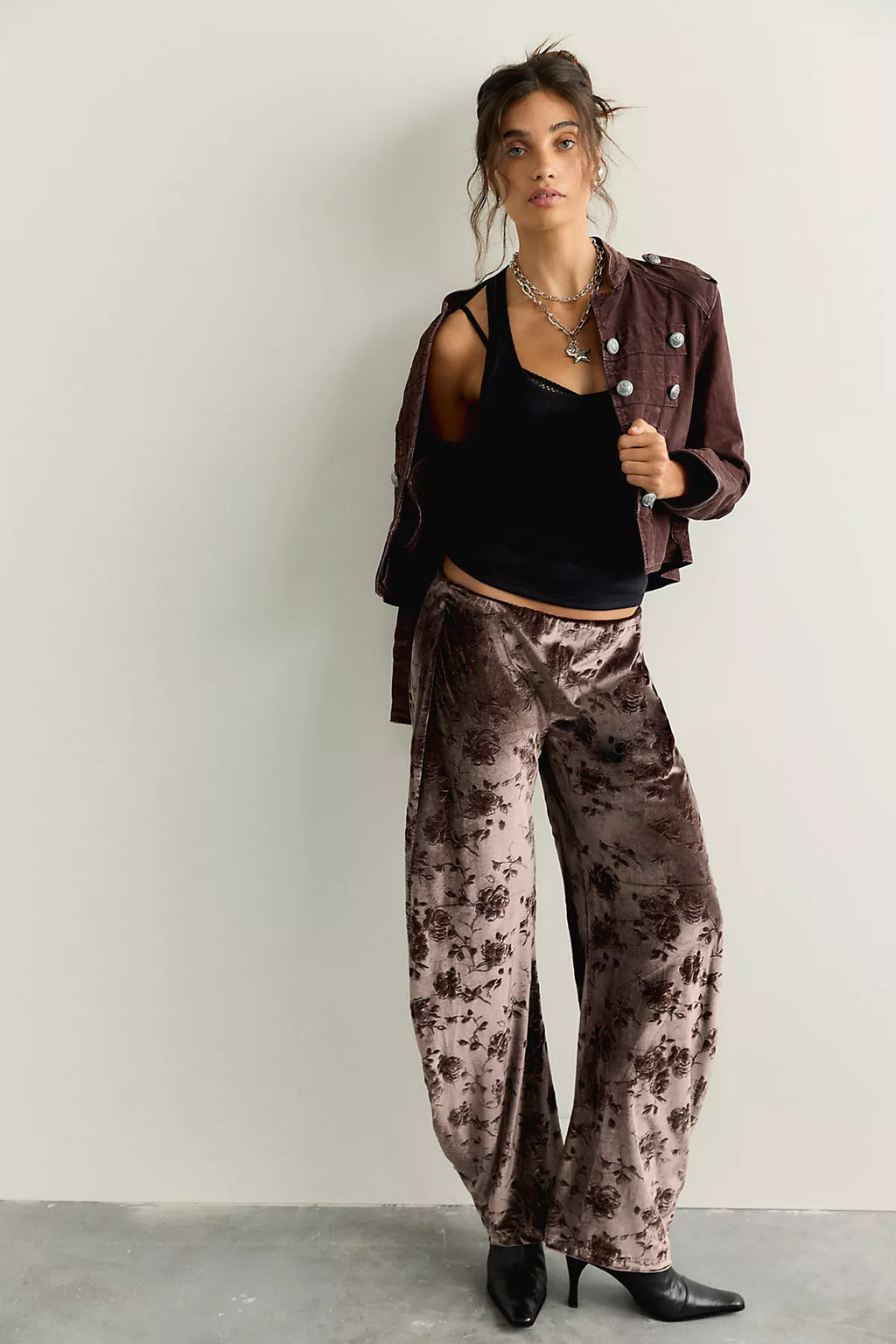 Radiance Velvet Pull-On Pants