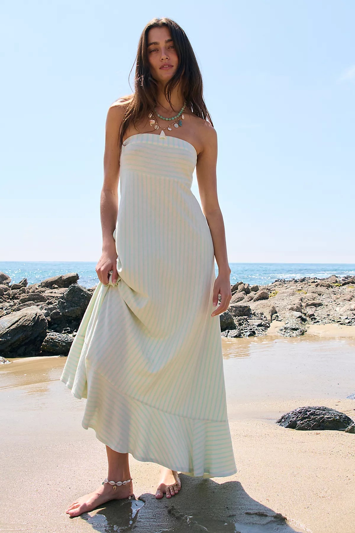 Sadie Striped Midi Dress