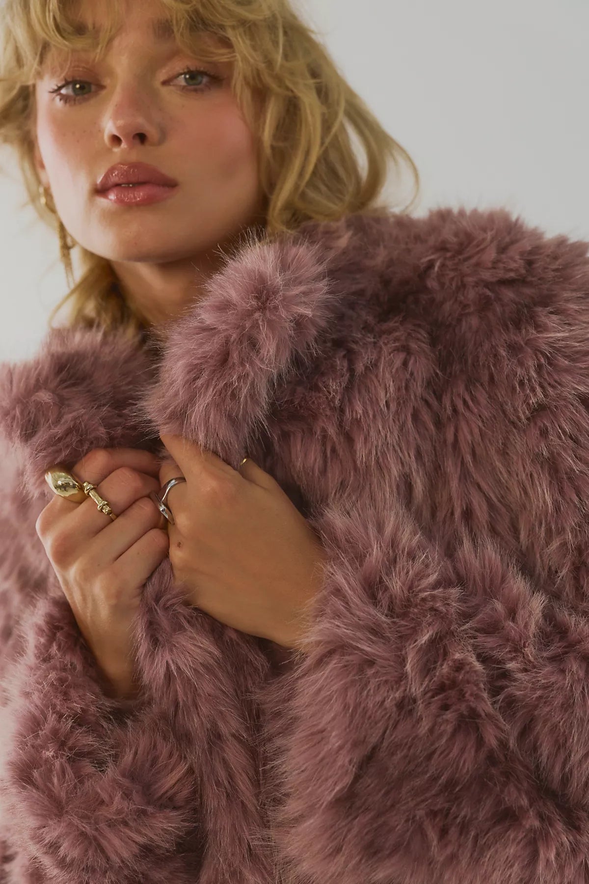 Supernova Cropped Faux Fur Jacket