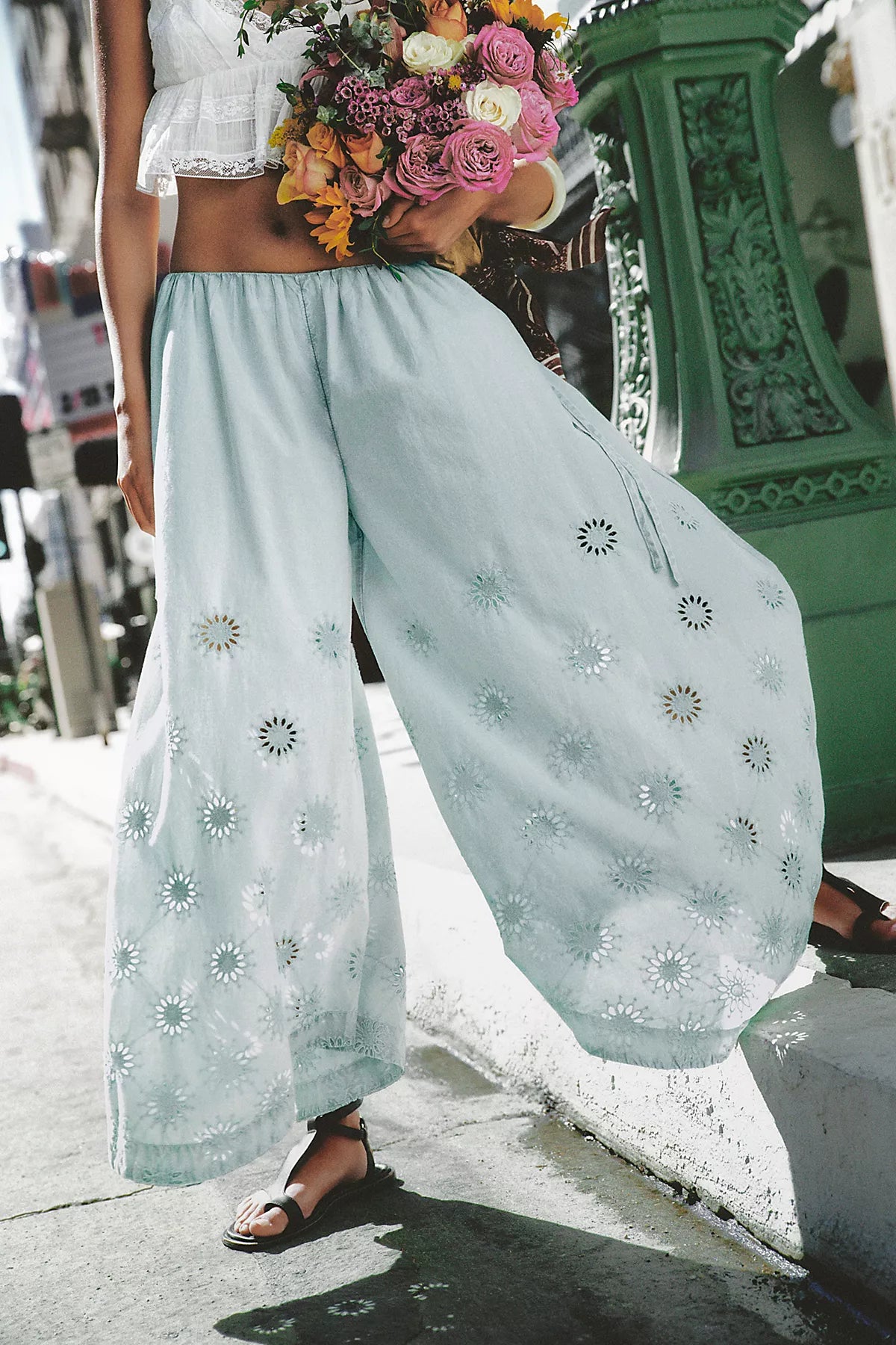 Sweet Serenade Pull-On Wide-Leg Pants