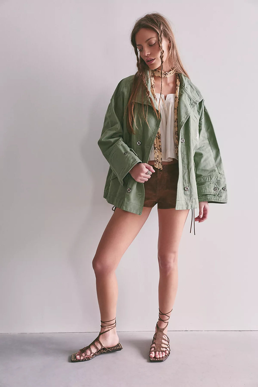 We The Free Collins Washed Canvas Funnel-Neck Jacket