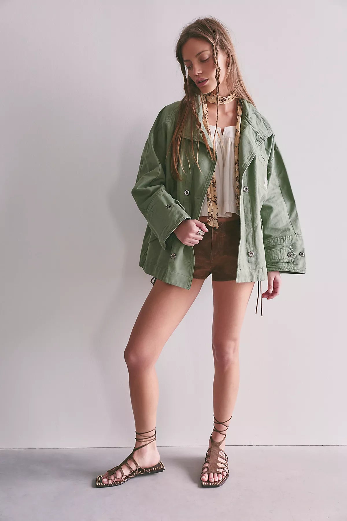We The Free Collins Washed Canvas Funnel-Neck Jacket