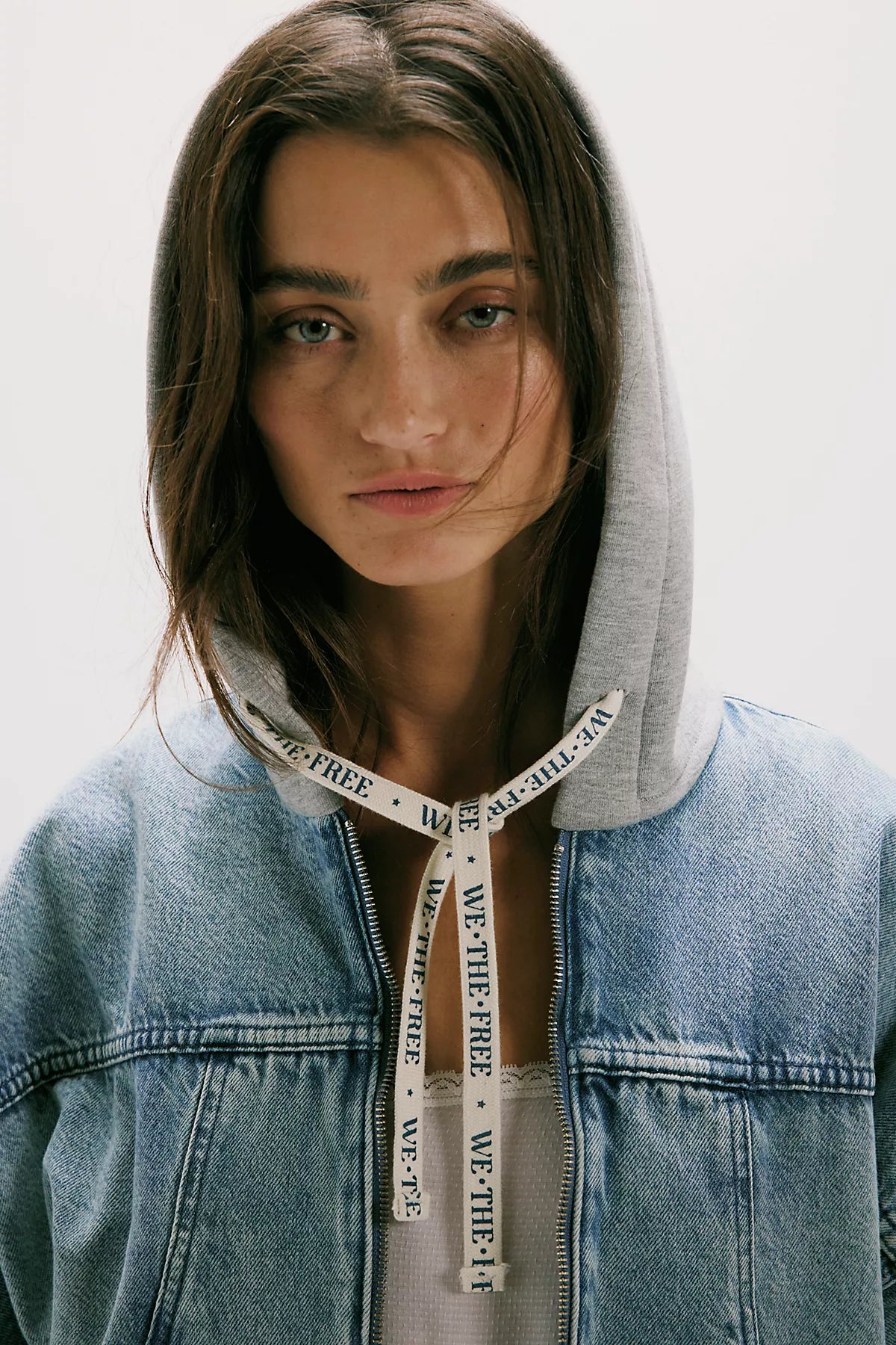We The Free Iggy Hooded Denim Jacket