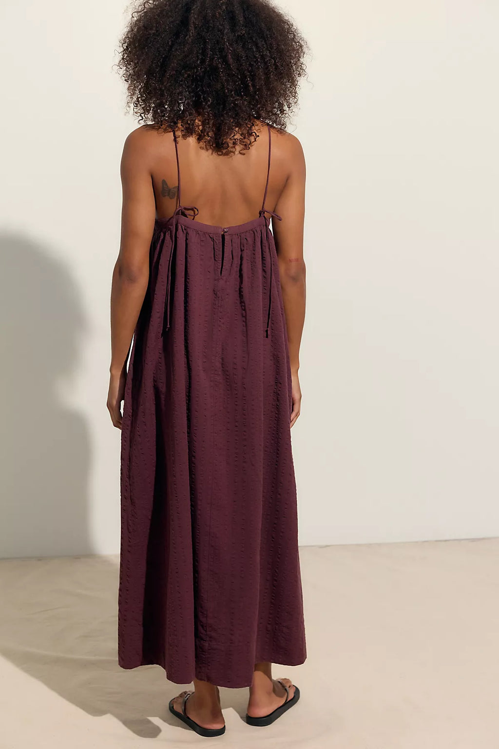 Marisol Textured Cotton Maxi Dress