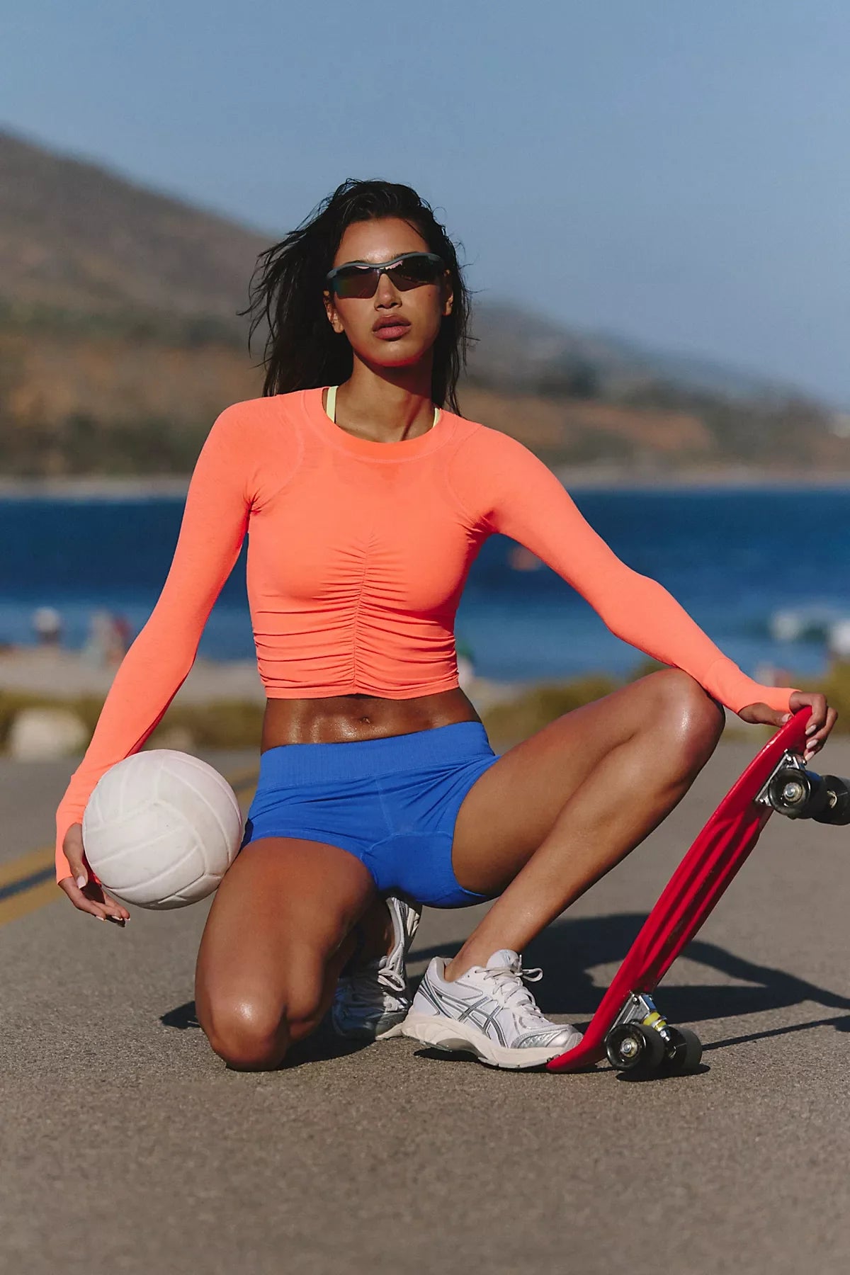 Tempo Ruched UV Protection Long Sleeve