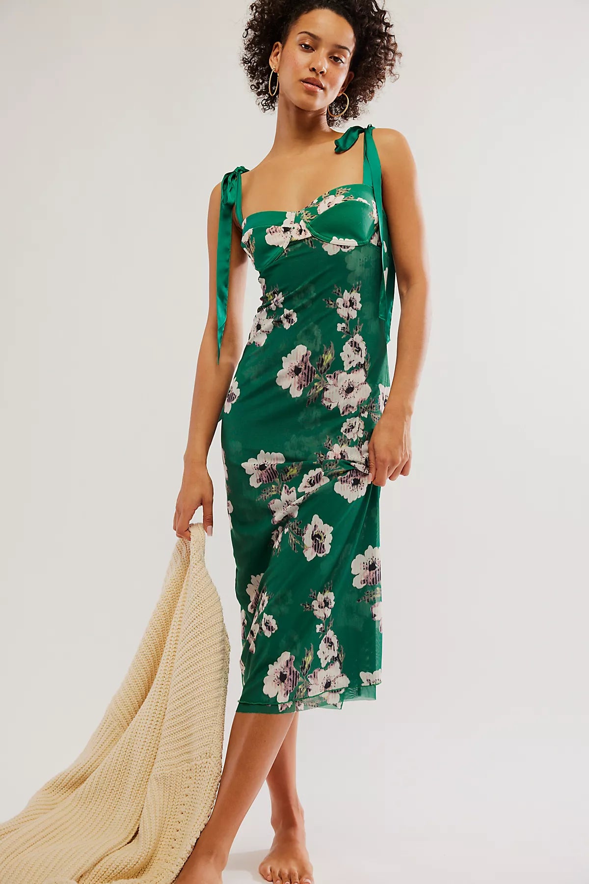 Printed Got Glam Midi Slip Dress