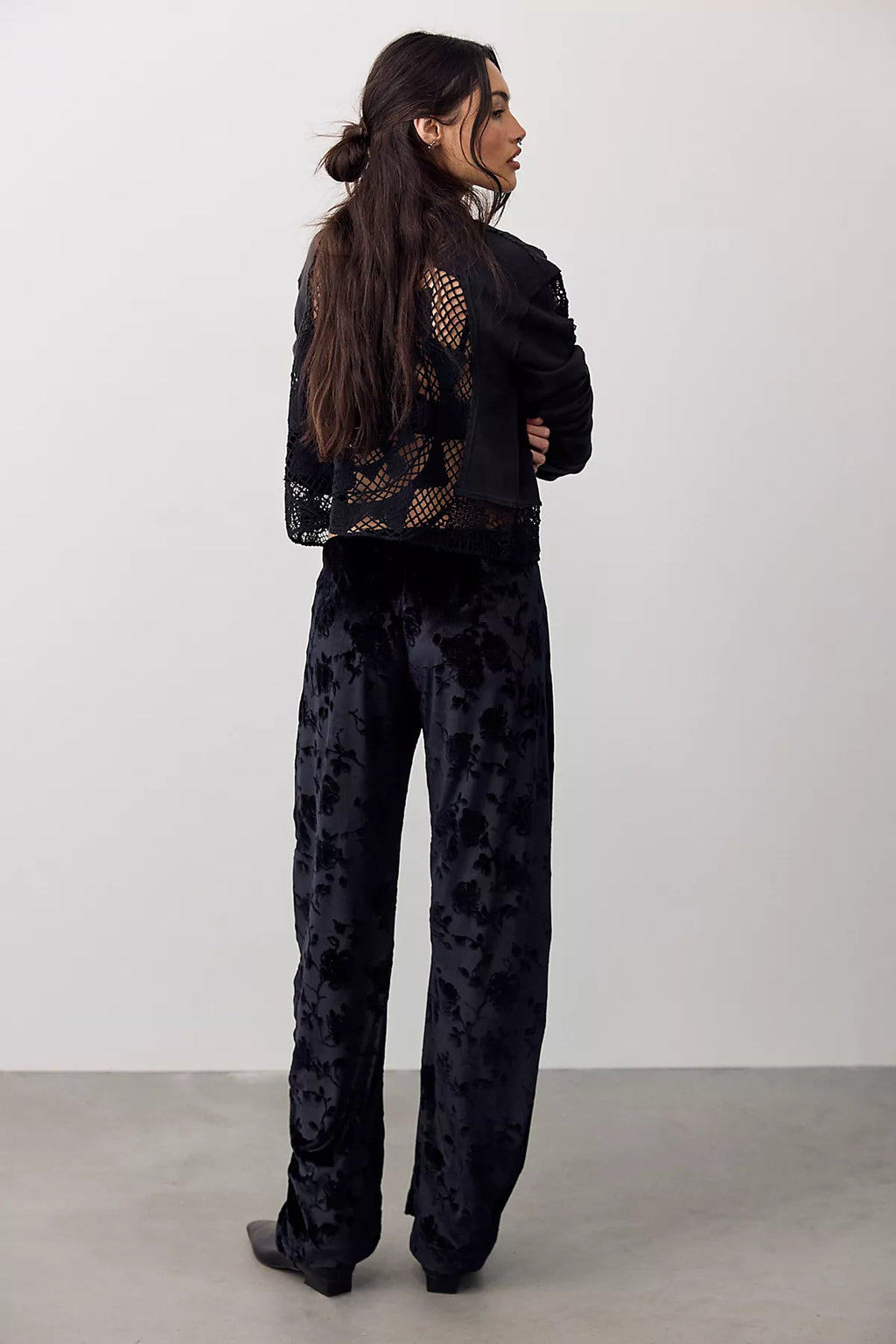 Radiance Velvet Pull-On Pants