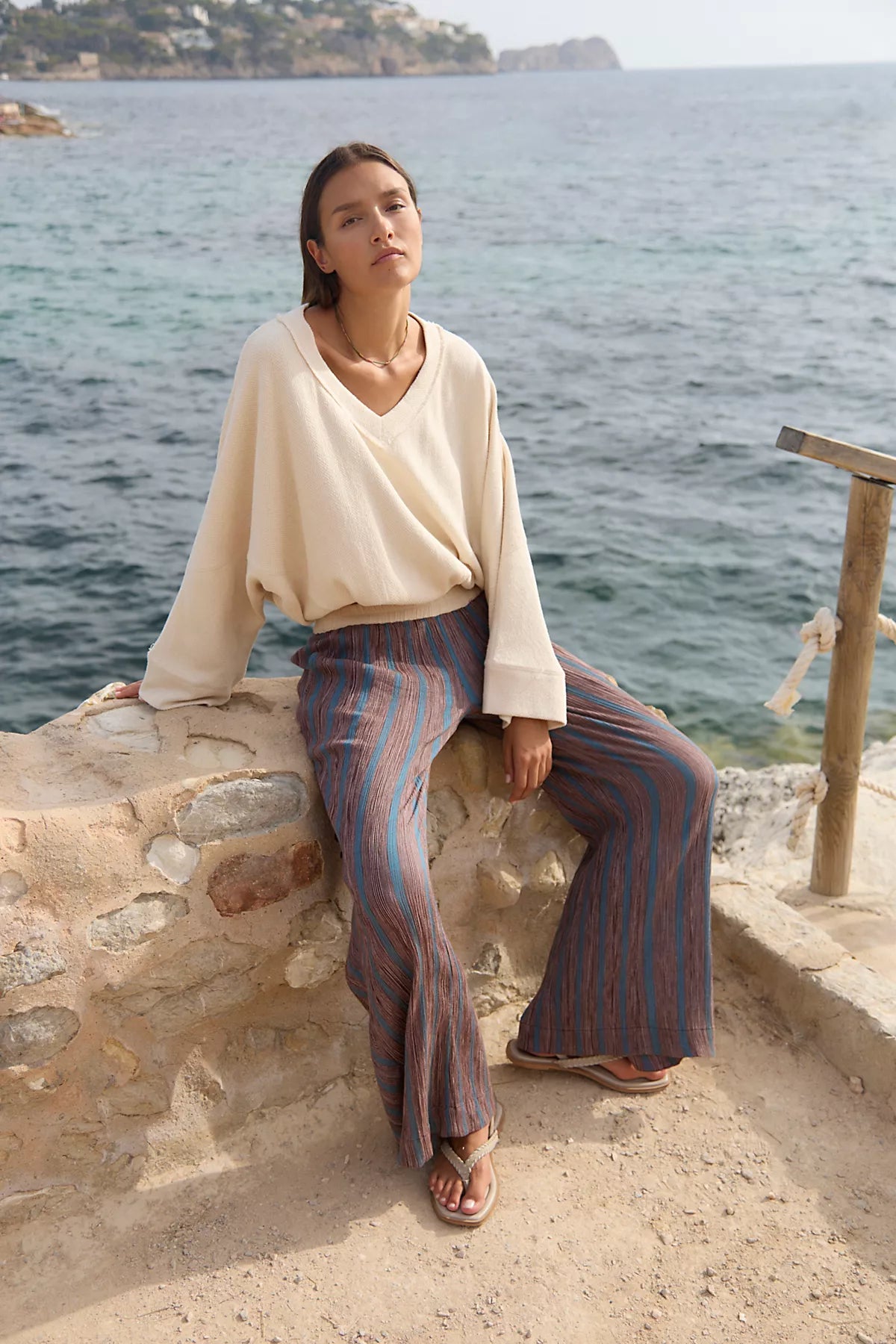 Bel Striped Flare Pants