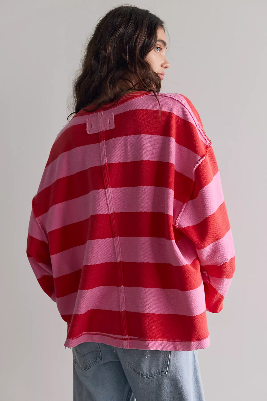 We The Free Venice V-Neck Striped Sweatshirt