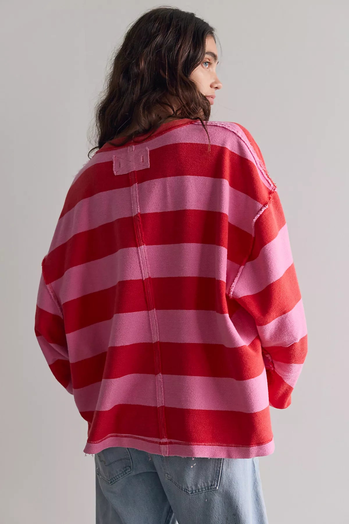 We The Free Venice V-Neck Striped Sweatshirt