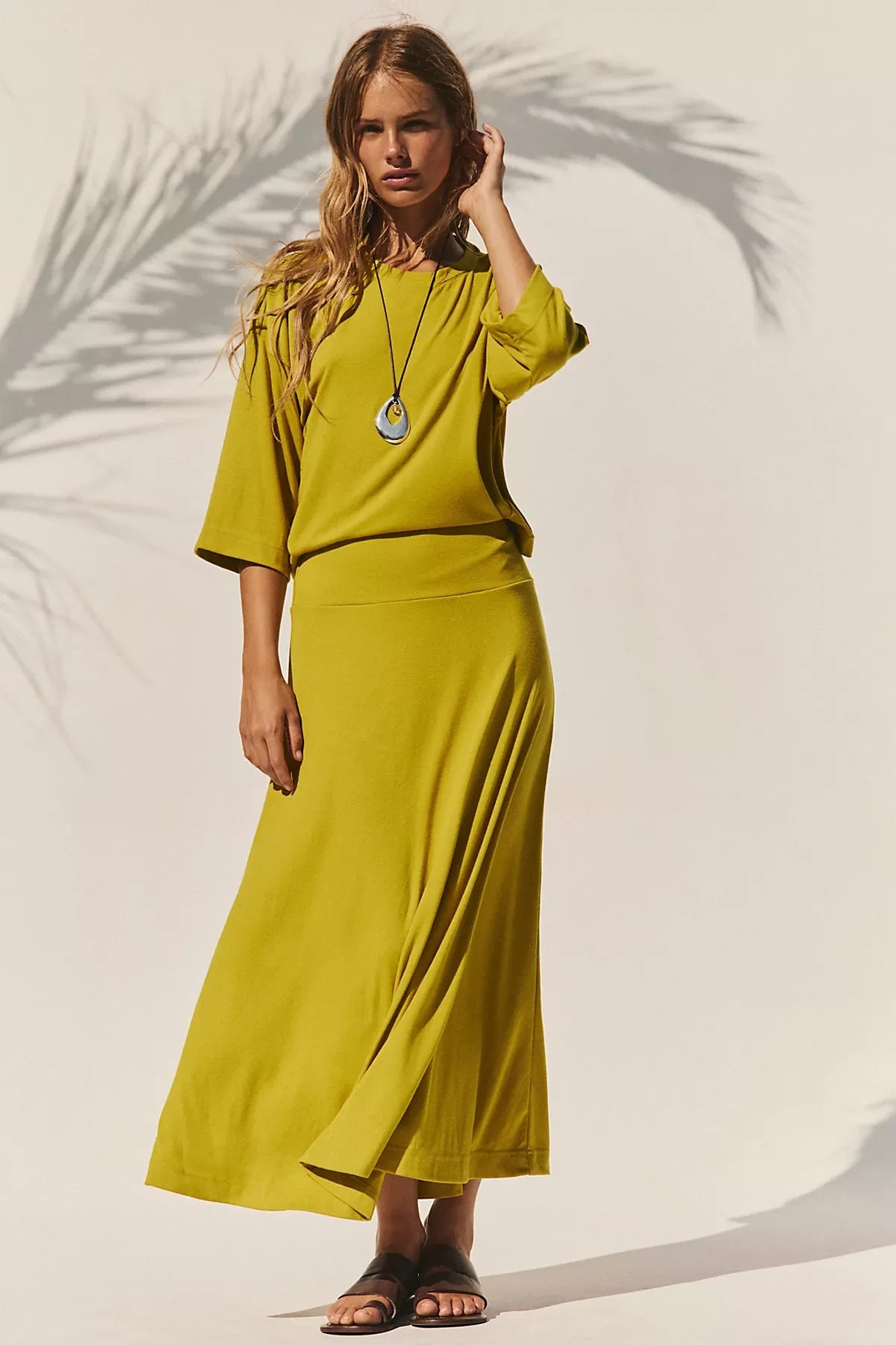 Good Feels Maple Midi Dress