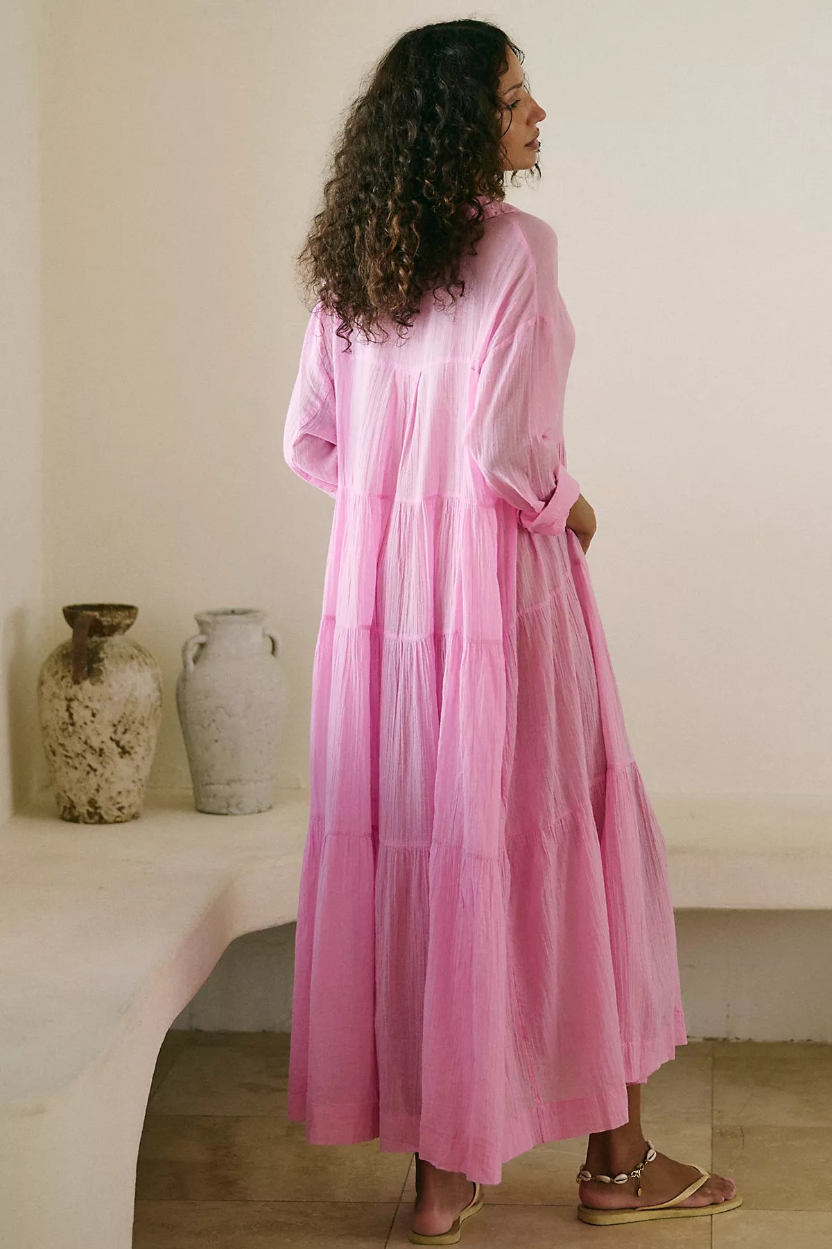 Salt Breeze Cotton Midi Dress