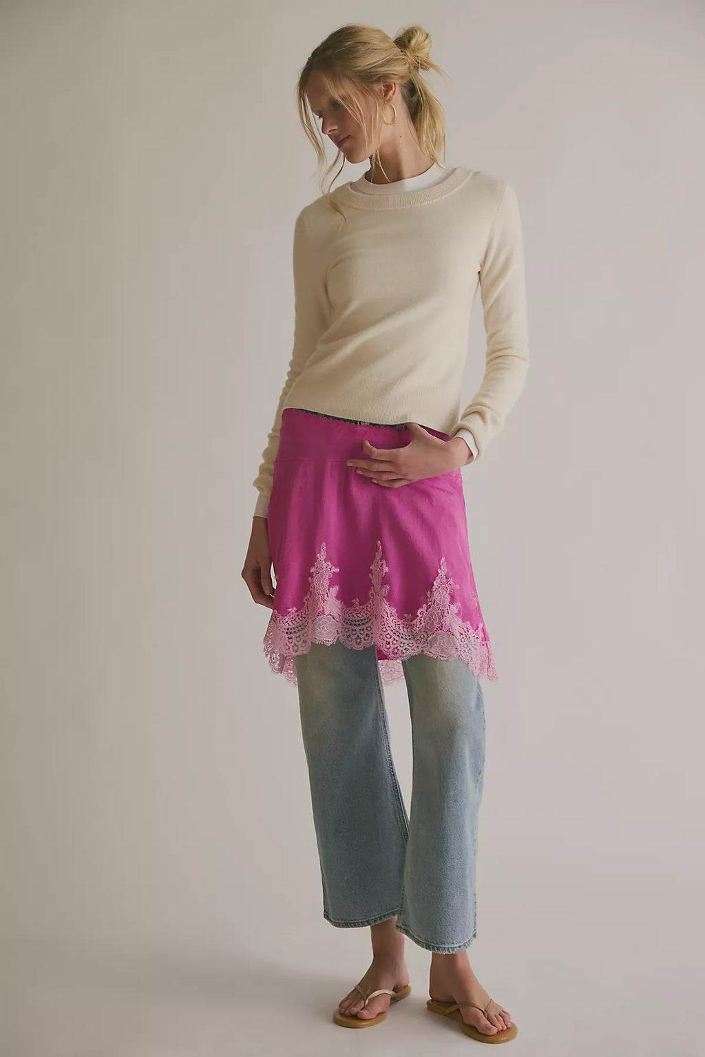 Something Satin Mini Slip Skirt