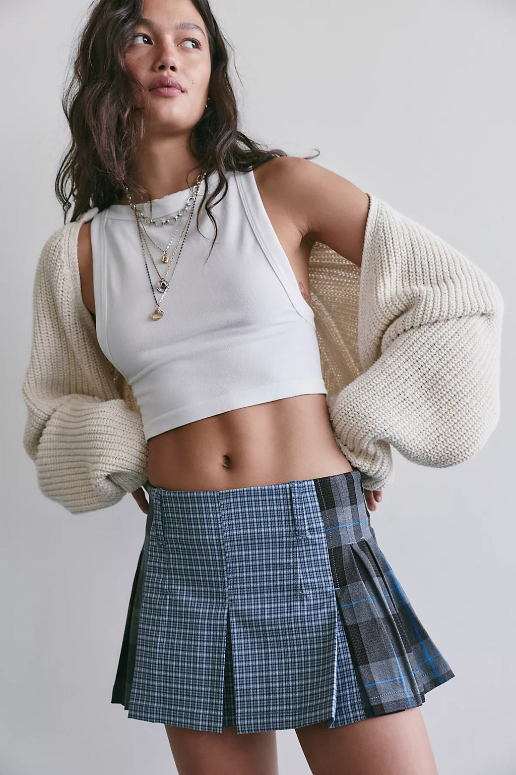 Sherry Pleated Mini Skirt