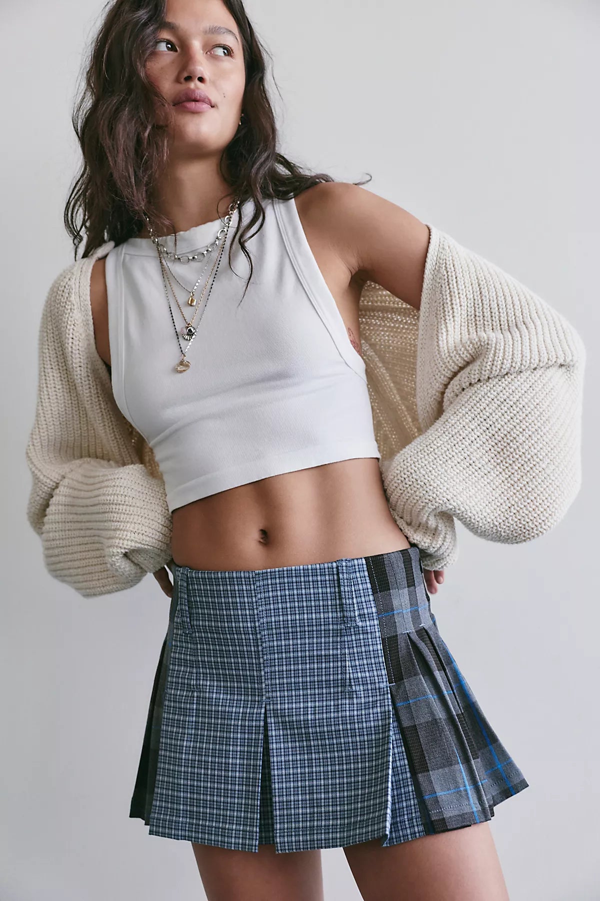 Sherry Pleated Mini Skirt
