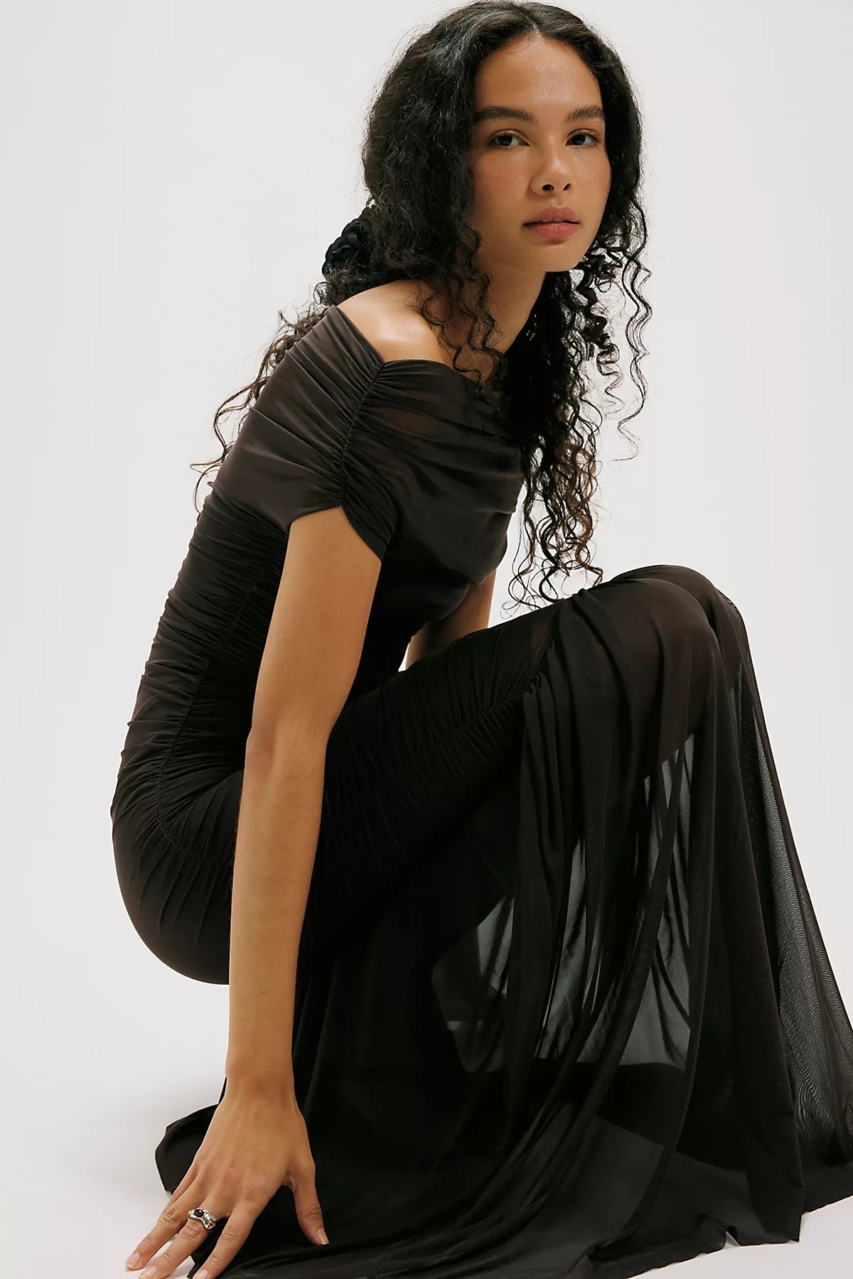 SEROYA Noel Off-The-Shoulder Maxi Dress
