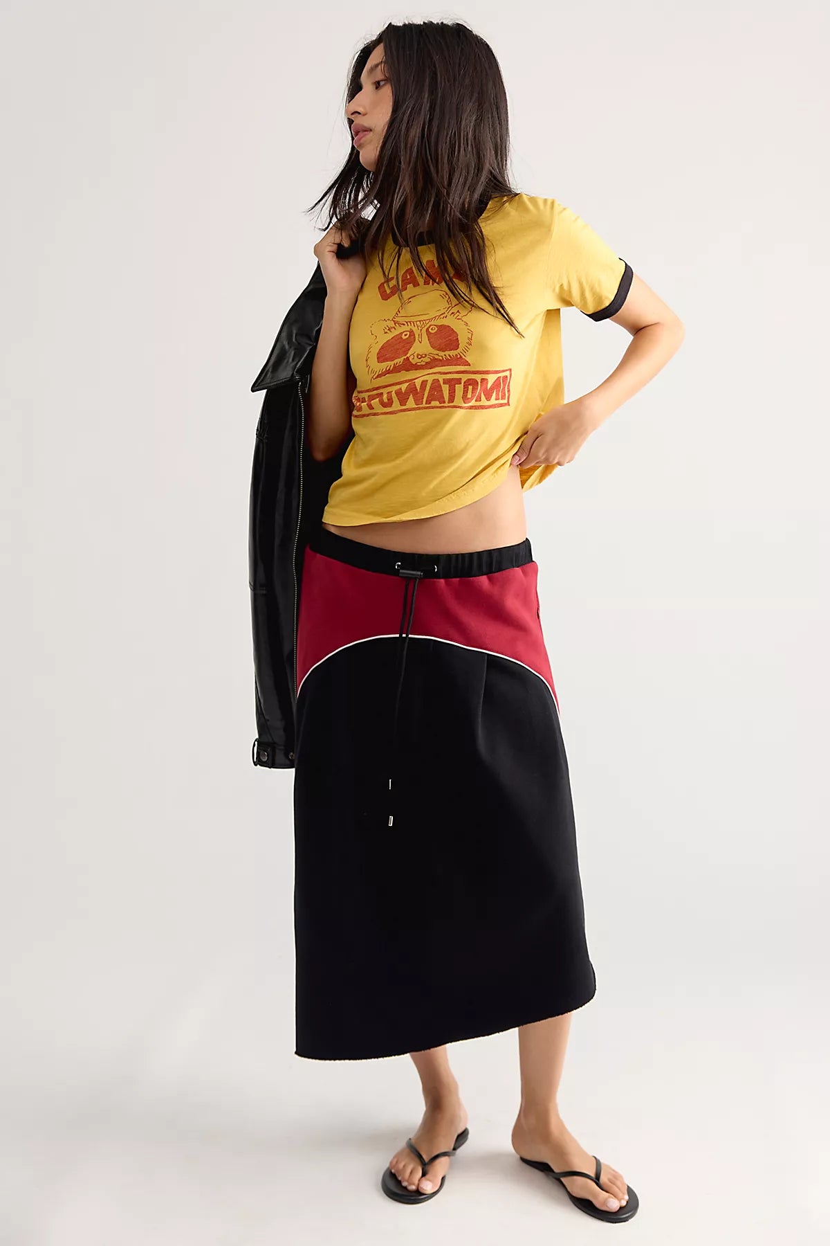 Kkco Organic Pleat Midi Skirt