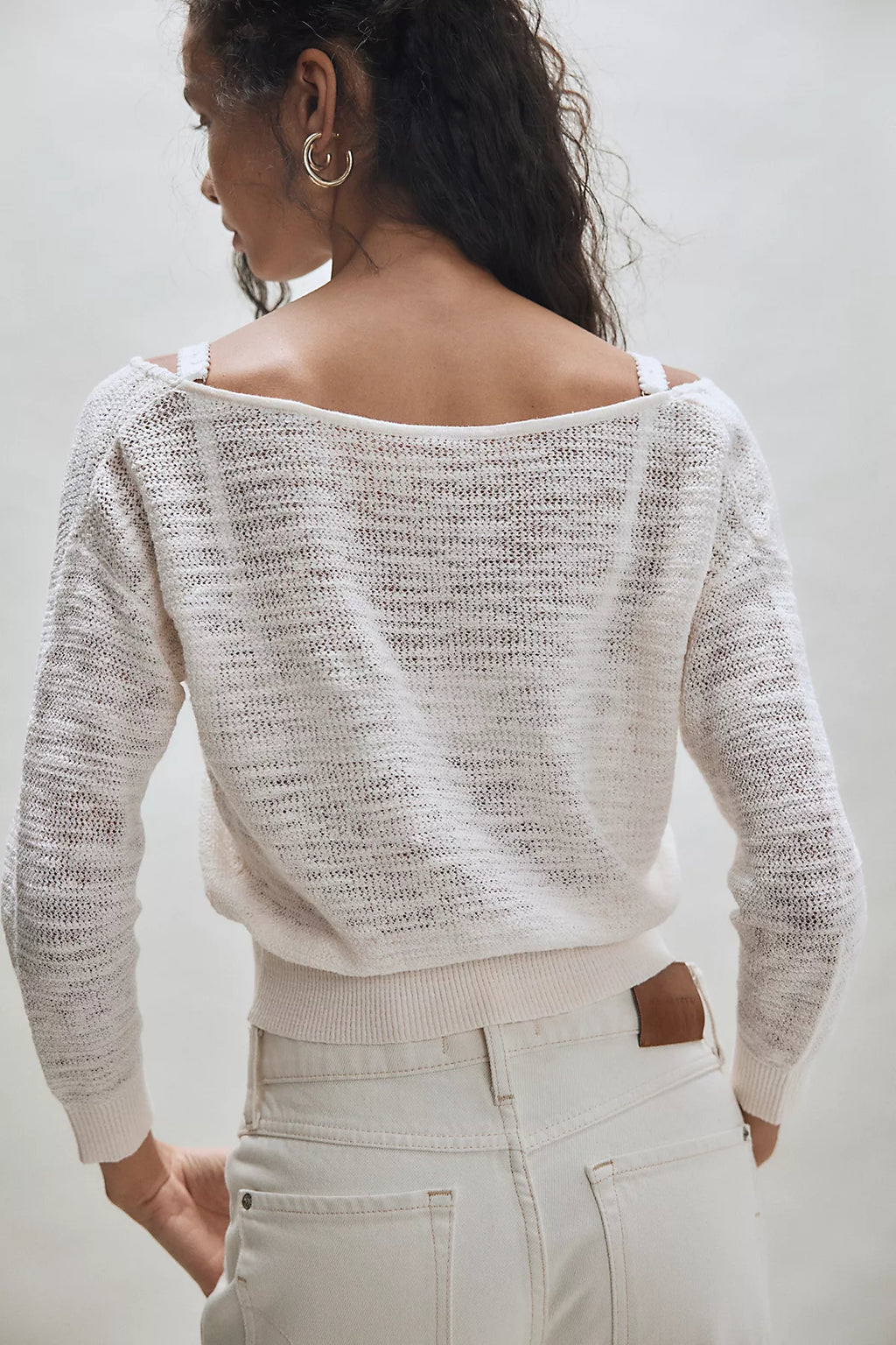 Soft Focus Fine Gauge Linen Pullover