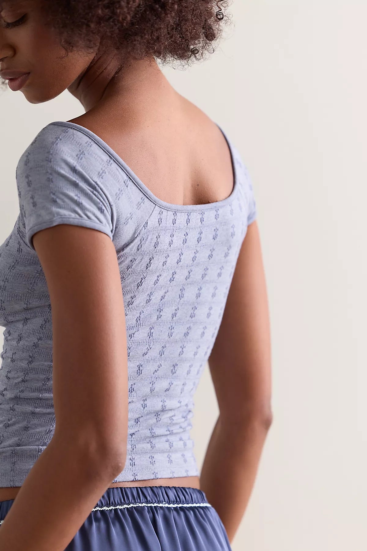 So Soft Pointelle Henley Top