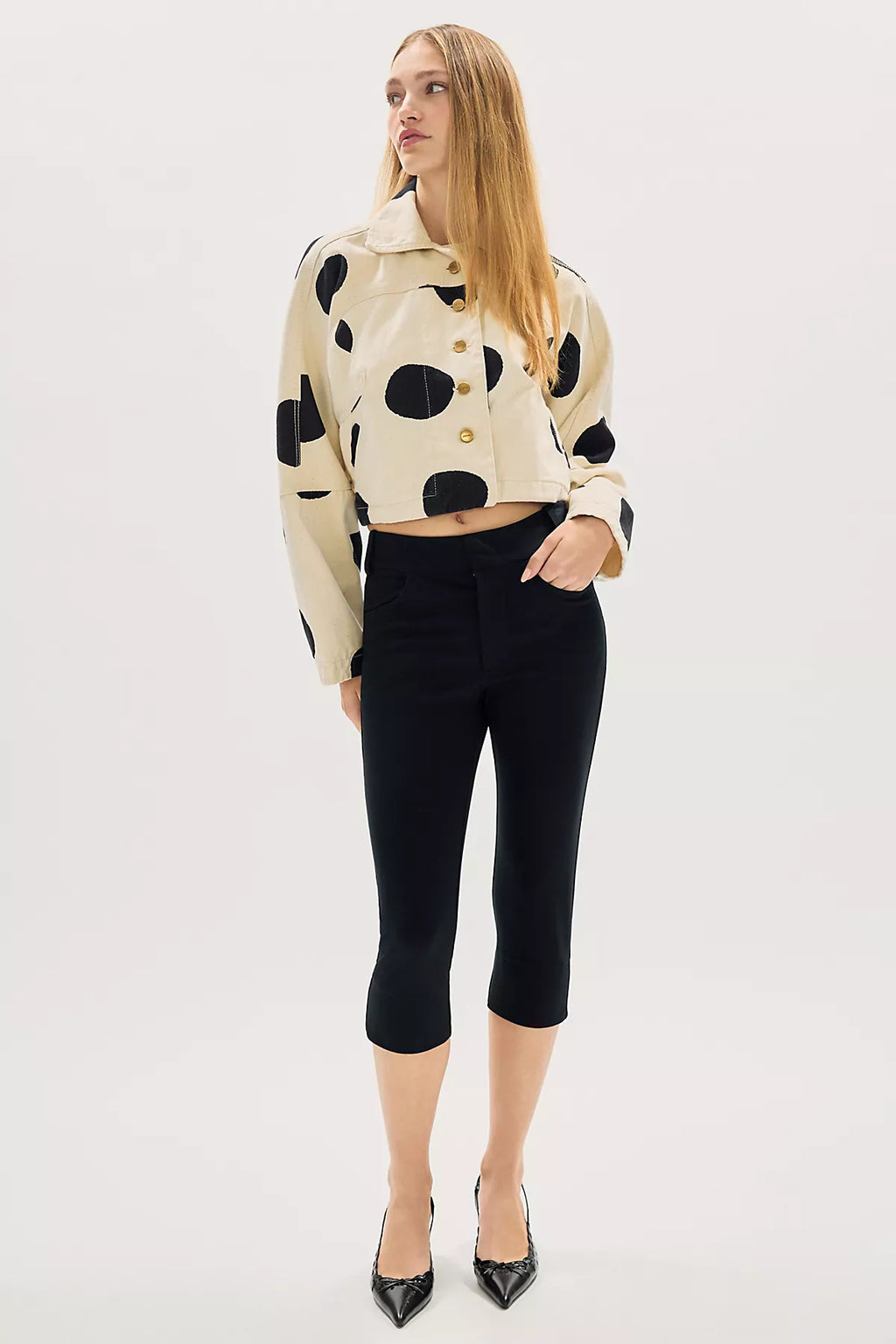 Sixxta Surprise Polka Dot Jacket