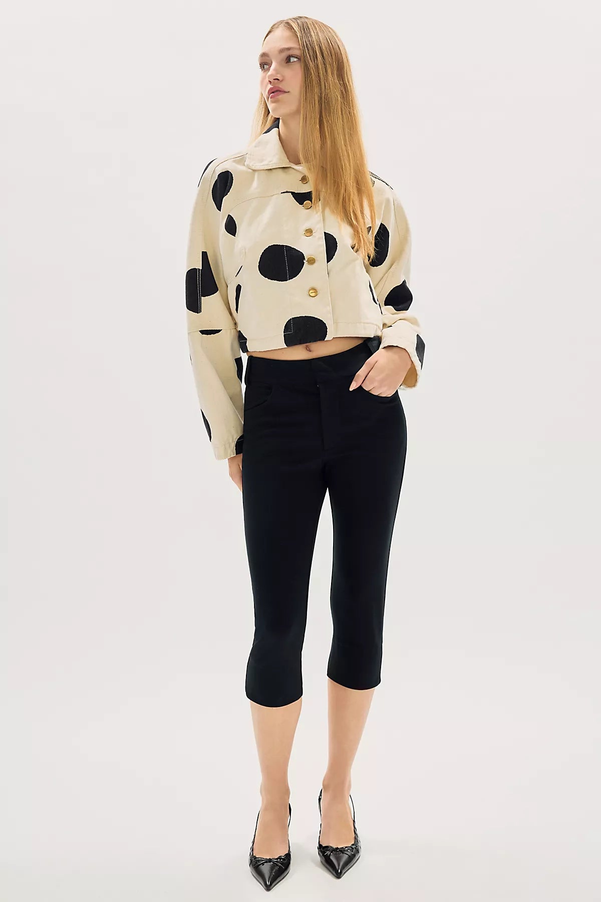 Sixxta Surprise Polka Dot Jacket