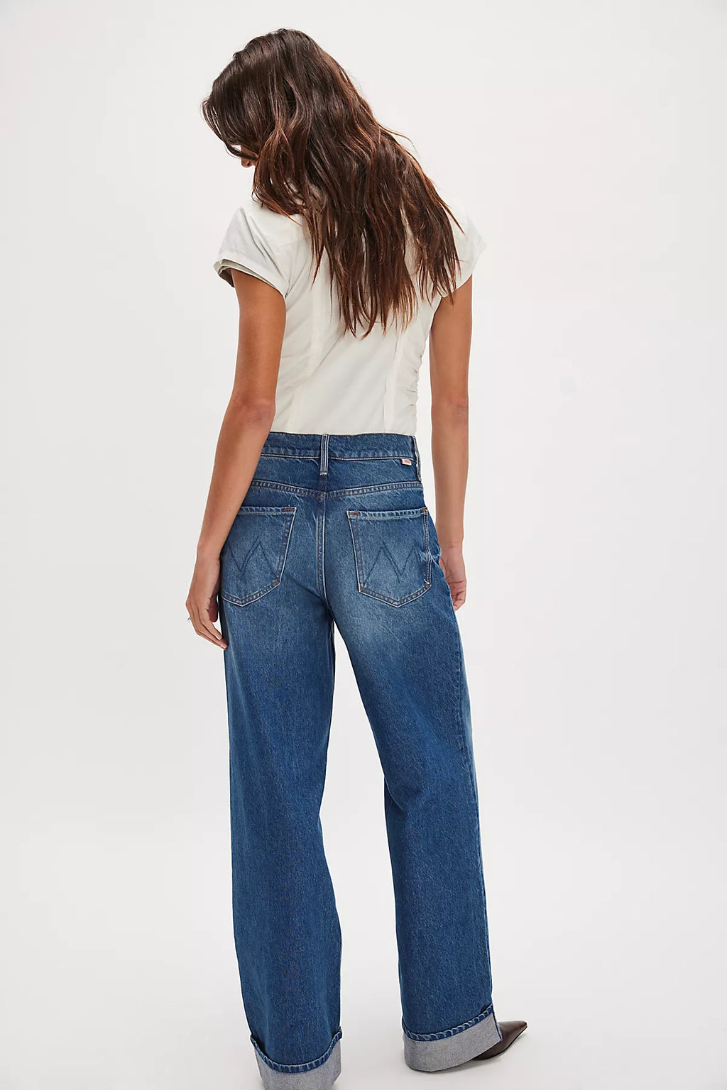 Snacks! by MOTHER The Smoothie Skimp Cuff Jeans