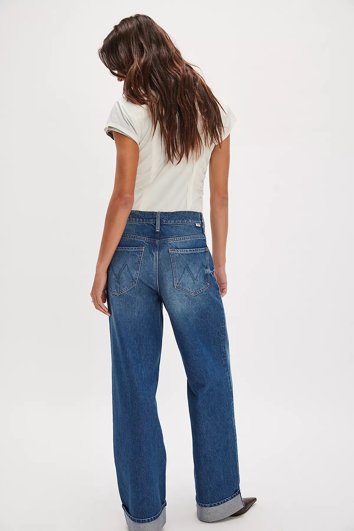 Snacks! by MOTHER The Smoothie Skimp Cuff Jeans