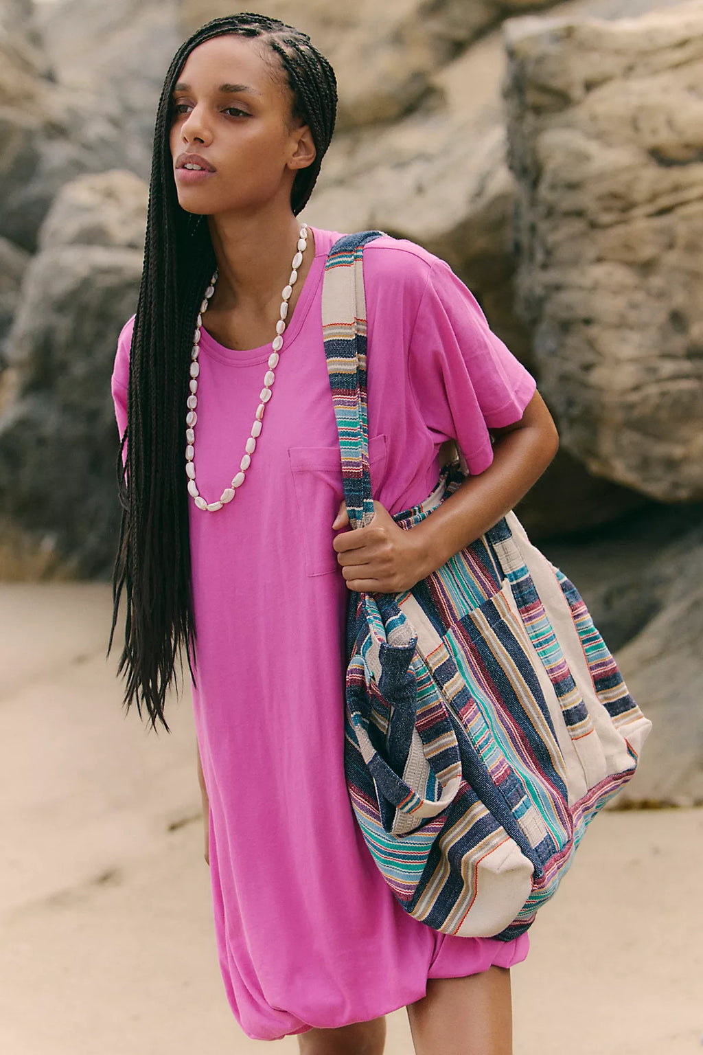 Shorebound Cotton-Jersey Mini Dress