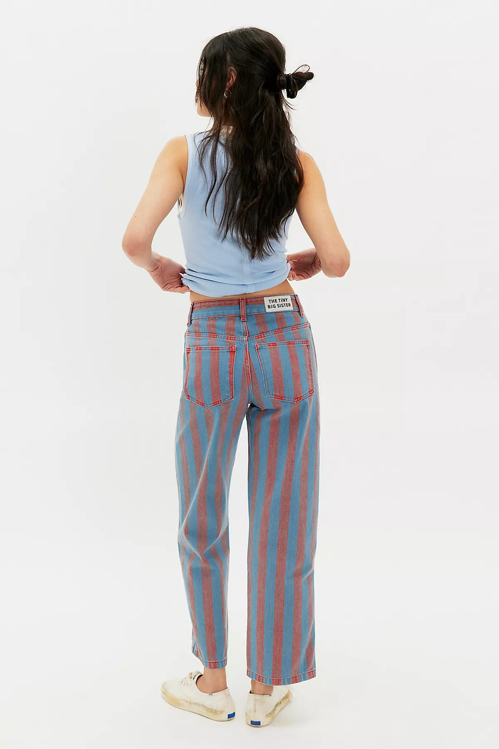 The Tiny Big Sister Maru Striped Jeans