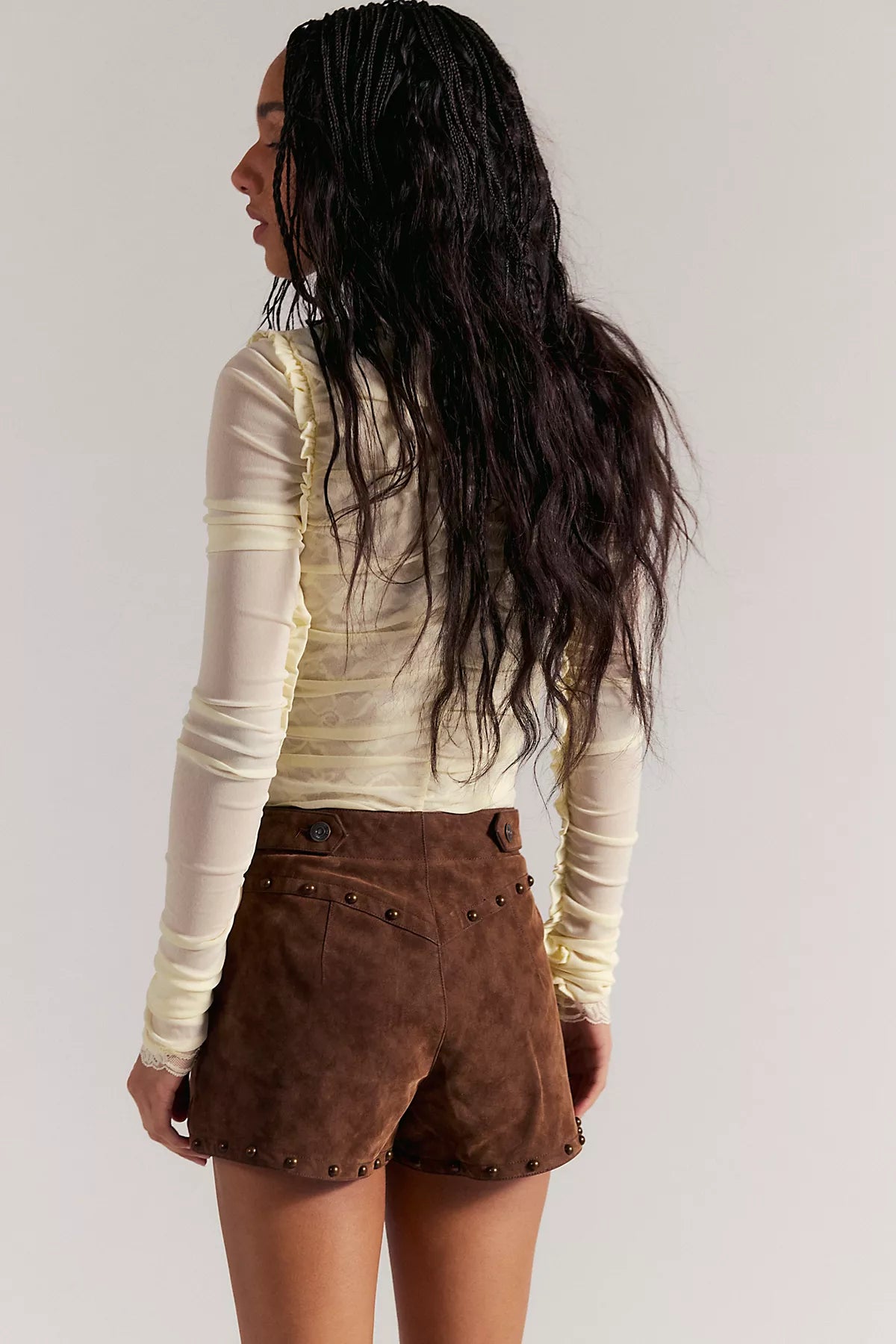 Best Behavior Vegan Suede Shorts