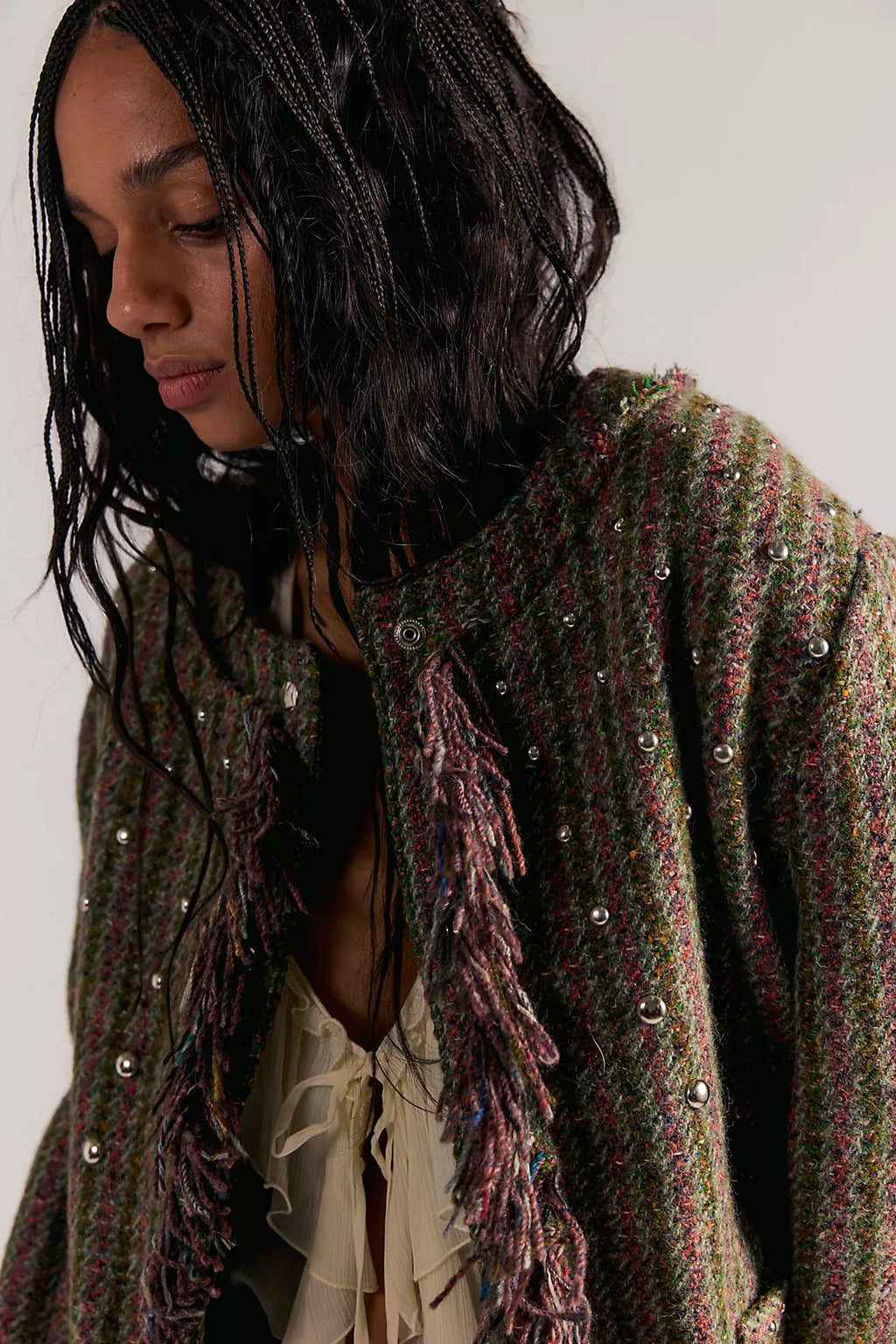 CLUTCHGOLF Mohair Studded Jacket