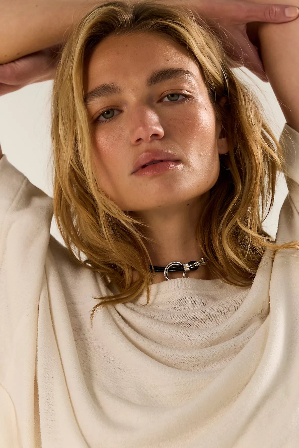 We The Free Boxy Crew-Neck Silk Tee