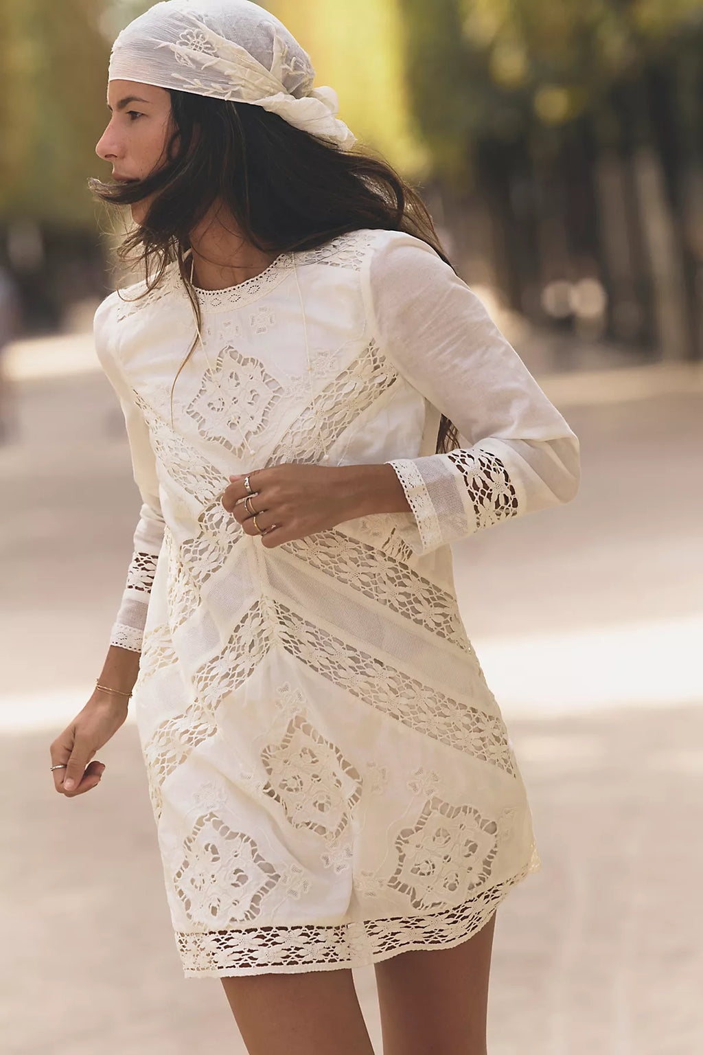 Sentimental Melody Lace Mini Dress