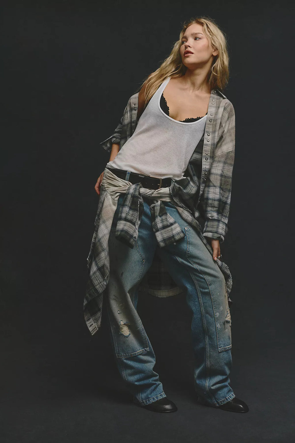 We The Free Lexi Plaid Button Down