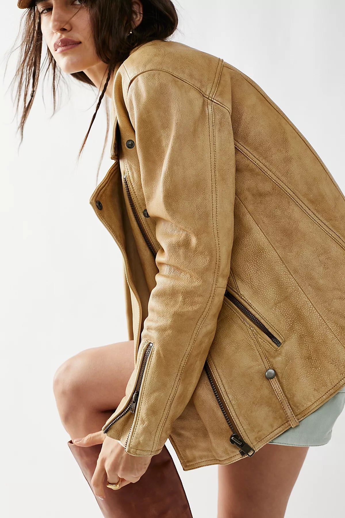 We The Free Jealousy Leather Moto Jacket